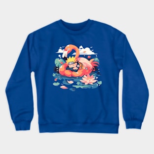 relaxing anime Crewneck Sweatshirt